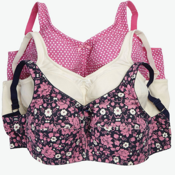 comfort choice by woman within Other - 50B Comfort choice 3pack of cotton BRAS 10##! comfort choice by woman within Other - 50B Comfort choice 3pack of cotton BRAS 10##!